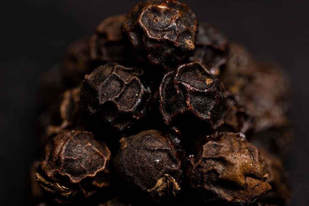 Black peppercorns